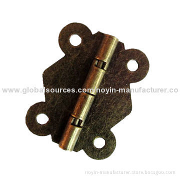 Butterfly hinge for wooden box, hinge with anti-brass color lower price